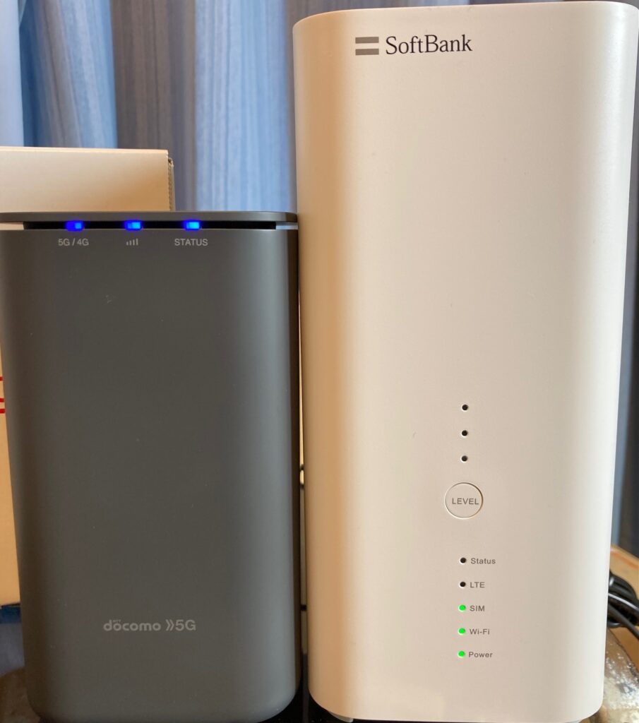 ドコモとソフトバンクのWi-Fiルーター